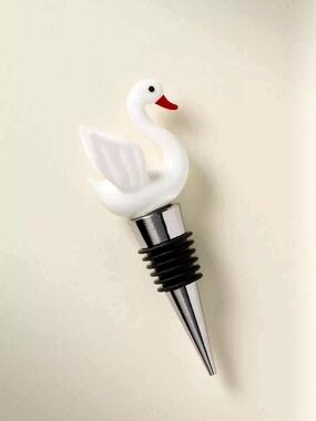 NEW Anthropologie Hoppy Hour Swan Pond Life Bottle Stopper - Sold Out!